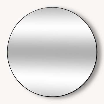 Atmosphera - Väggspegel ALICE diameter 110 cm svart