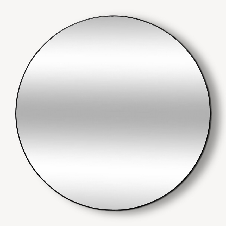 Atmosphera - Väggspegel ALICE diameter 110 cm svart