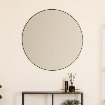 Atmosphera - Väggspegel ALICE diameter 76 cm svart