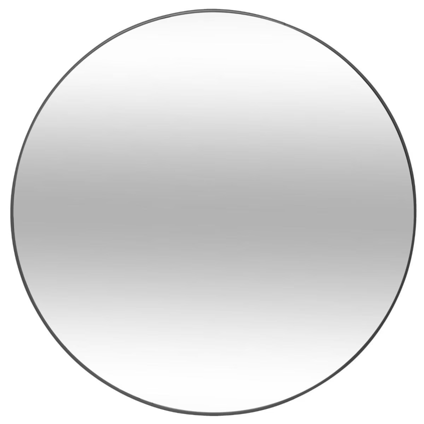 Atmosphera - Väggspegel ALICE diameter 76 cm svart