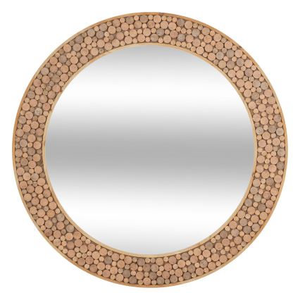 Atmosphera - Väggspegel ANOKI diameter 99 cm eukalyptus