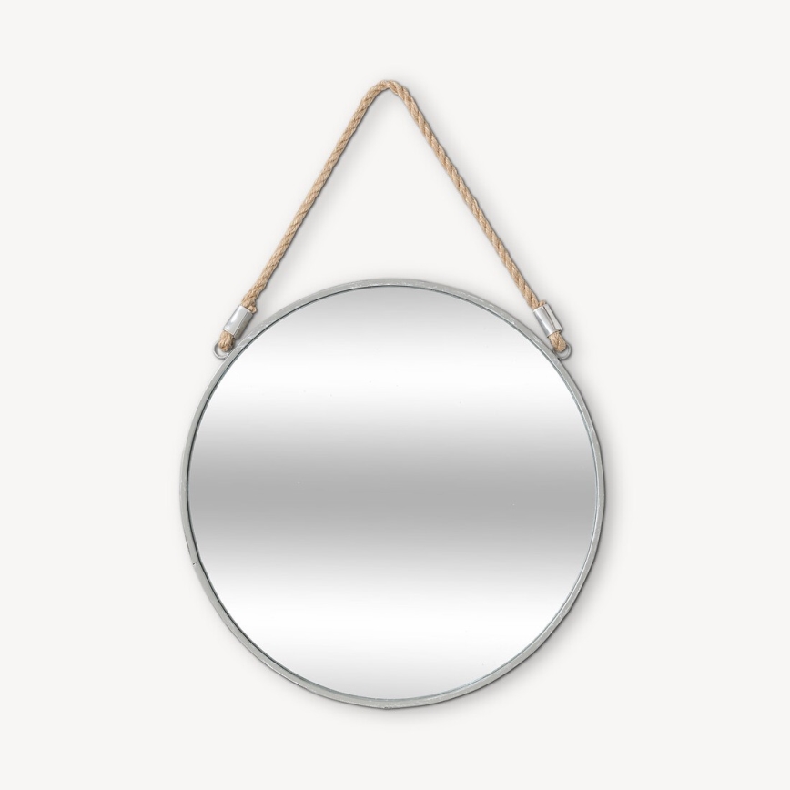 Atmosphera - Väggspegel EDEN diameter 38 cm silver