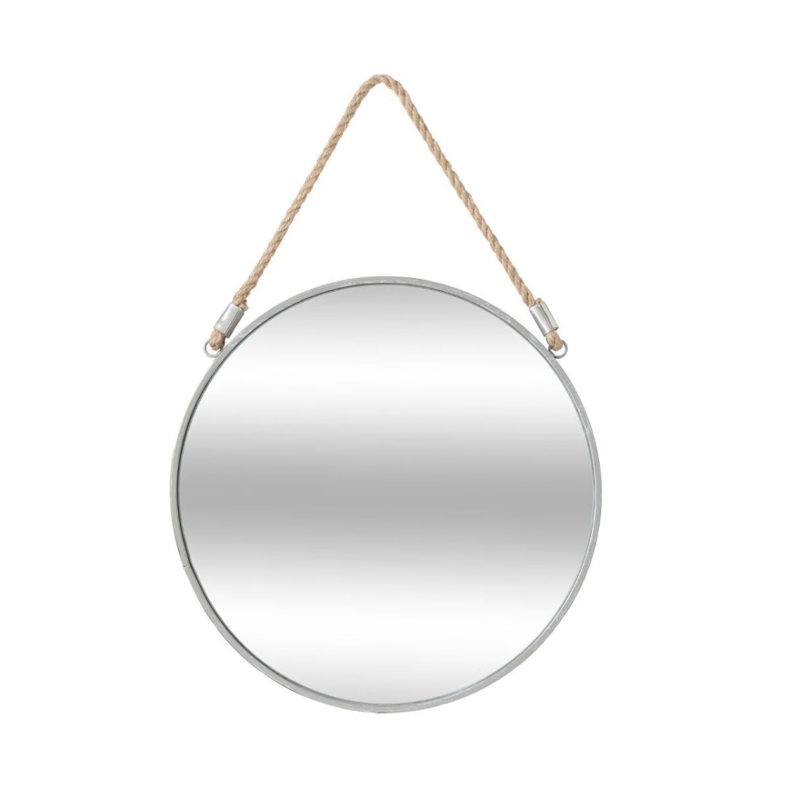 Atmosphera - Väggspegel EDEN diameter 38 cm silver