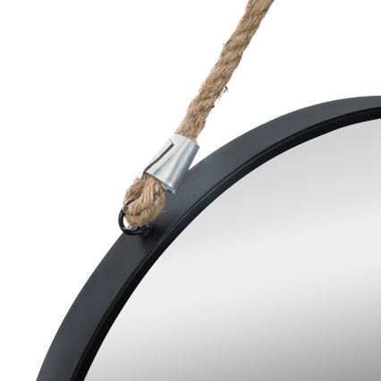 Atmosphera - Väggspegel EDEN diameter 38 cm svart