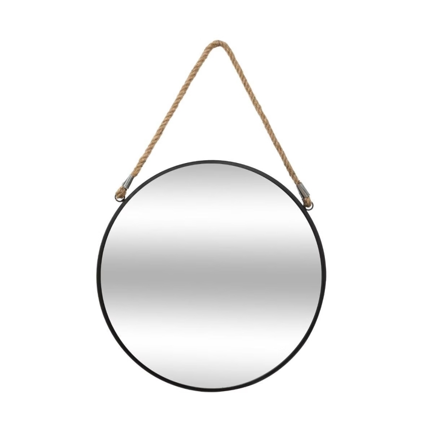 Atmosphera - Väggspegel EDEN diameter 38 cm svart
