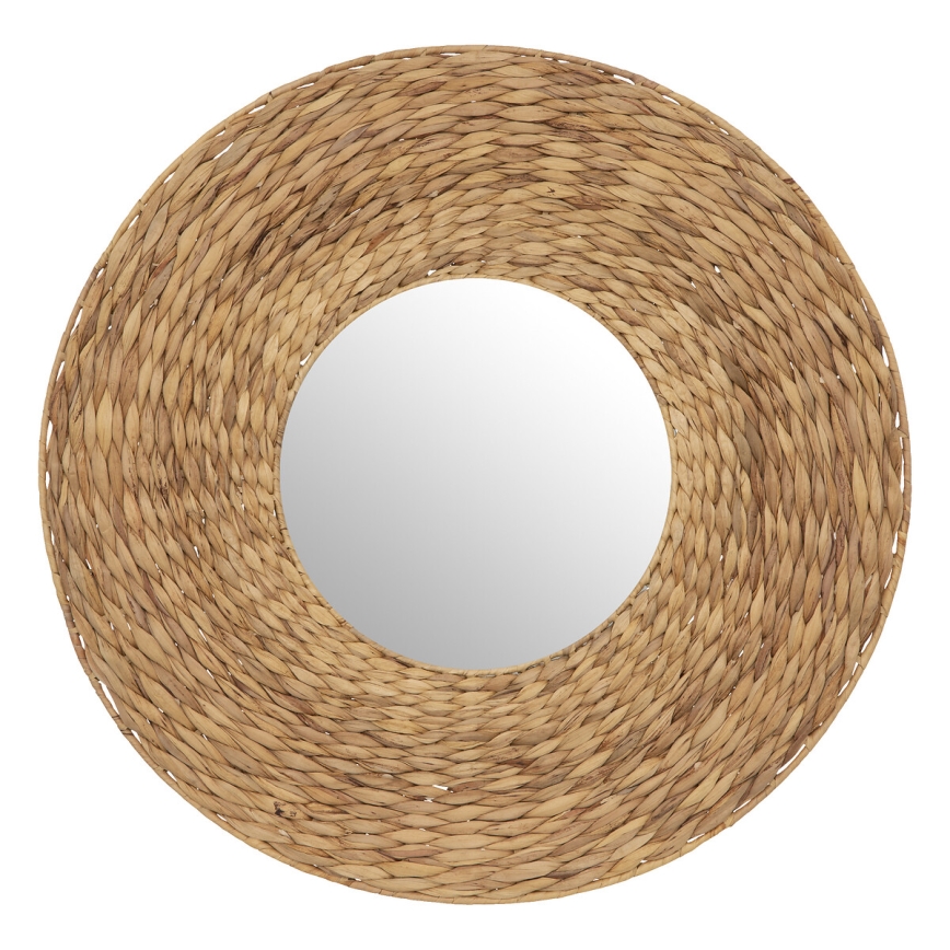 Atmosphera - Väggspegel LORENA diameter 75 cm vattenhyacint