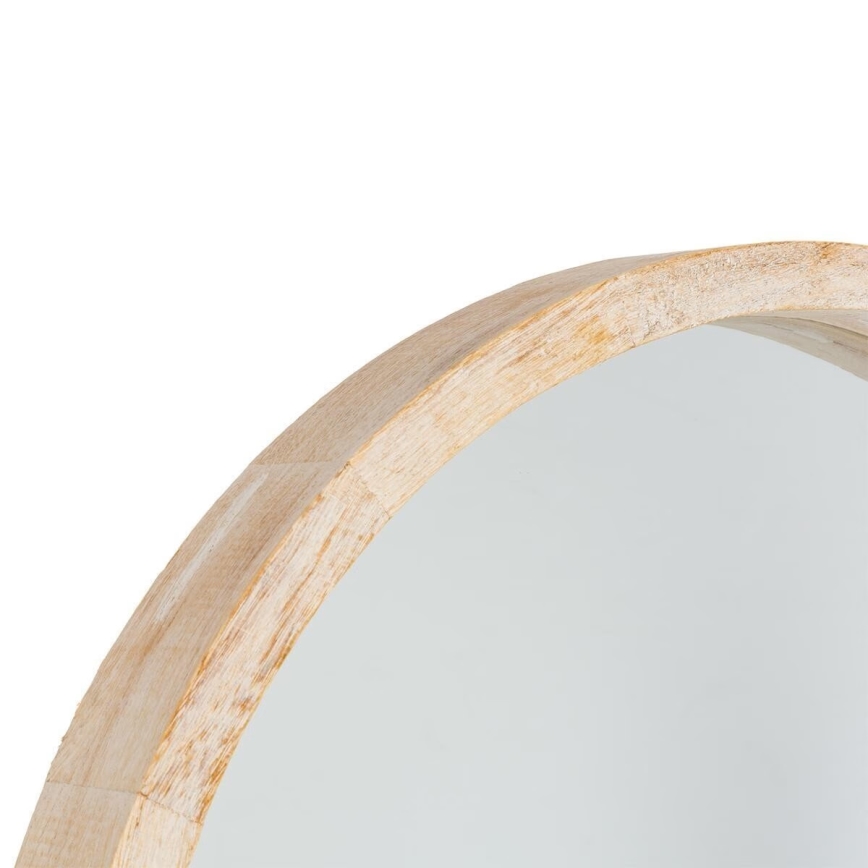 Atmosphera - Väggspegel OLAV diameter 52 cm paulownia