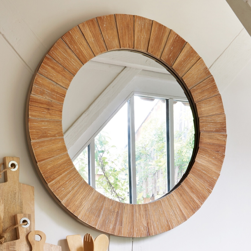 Atmosphera - Väggspegel PAMELA diameter 83 cm gran