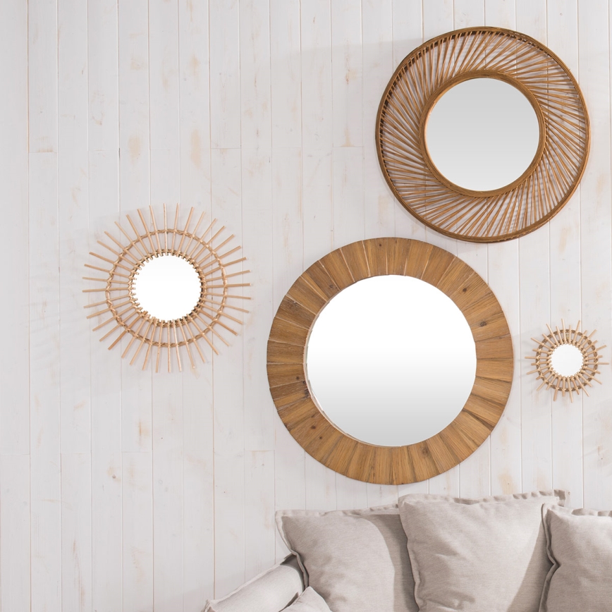 Atmosphera - Väggspegel PAMELA diameter 83 cm gran