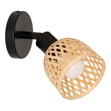 Atmosphera - Väggspotlight LIO 1xE27/25W/230V bambu