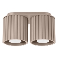 AURA spotarmatur 2x GU10/10W/230V taupe