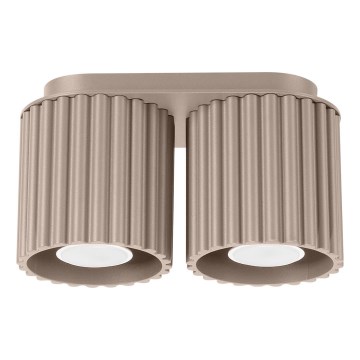 AURA spotarmatur 2x GU10/10W/230V taupe