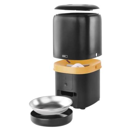 Automatisk foderautomat 4 l/5V/3xD svart Wi-Fi