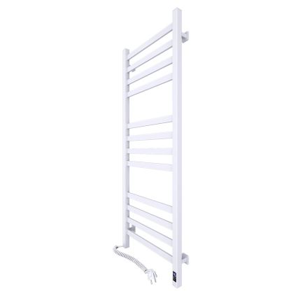 Handdukstork för badrum med termostat AVANGARD 459W/230V 120,6 cm IP44 vit vänster kantig