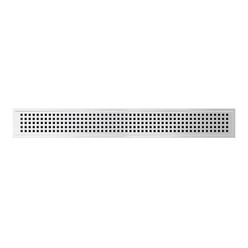 Avloppsgaller 49,5x2,3 cm, rostfritt stål/silver