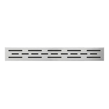 Avloppsgaller 49,5x2,3 cm rostfritt stål/silverfärgad
