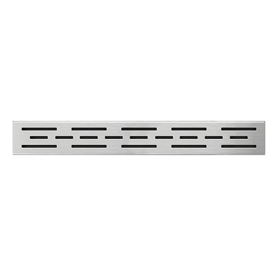 Avloppsgaller 49,5x2,3 cm rostfritt stål/silverfärgad