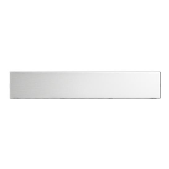Avloppsränna 49,5x2,3 cm i rostfritt stål/silver