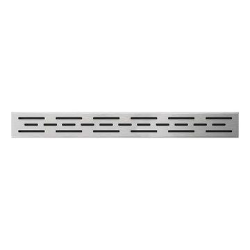 Avloppsränna 59,5x2,3 cm rostfritt stål/silver