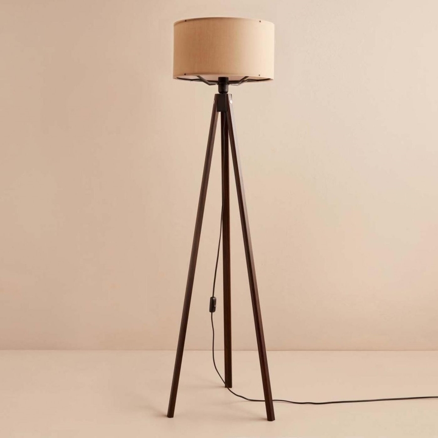 AYD 1xE27/40W/230V brun/beige golvlampa