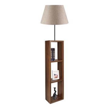AYD 1xE27/40W/230V brun/grå golvlampa