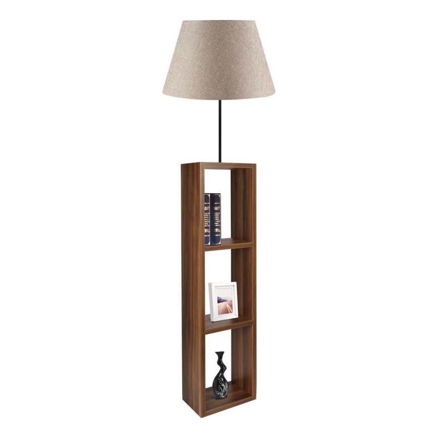 AYD 1xE27/40W/230V brun/grå golvlampa
