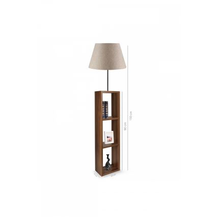 AYD 1xE27/40W/230V brun/grå golvlampa