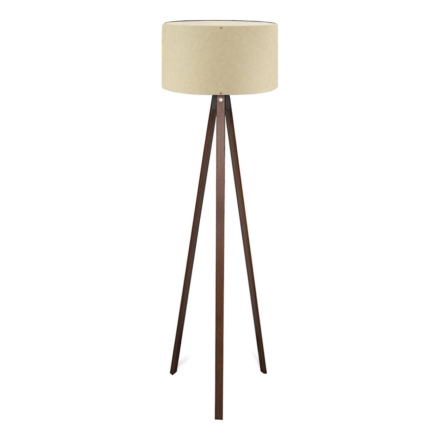 AYD 1xE27/40W/230V golvlampa beige/brun