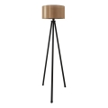 AYD 1xE27/40W/230V svart/brun golvlampa