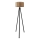 AYD 1xE27/40W/230V svart/brun golvlampa