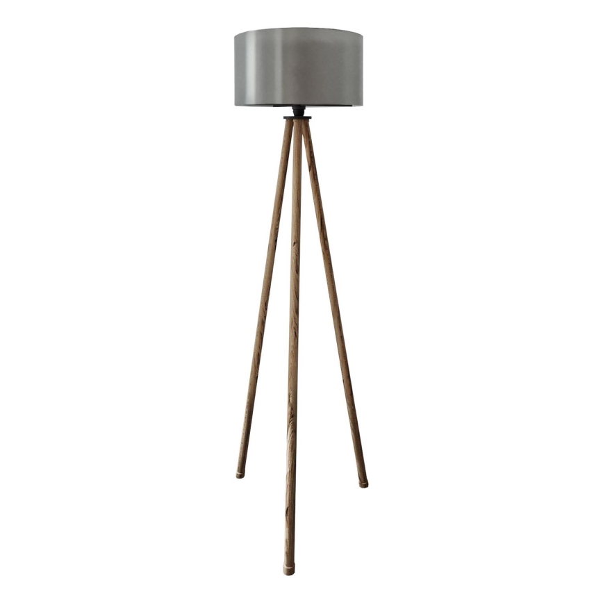 AYD 1xE27/40W/230V svart/brun golvlampa