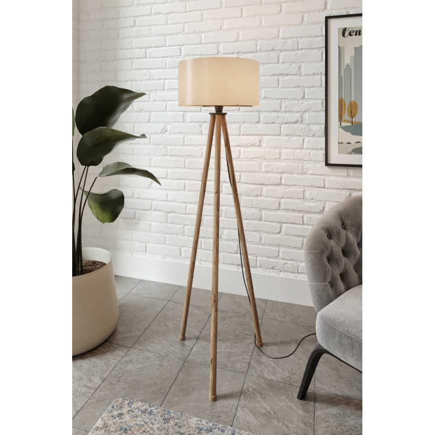 AYD 1xE27/40W/230V svart/brun golvlampa