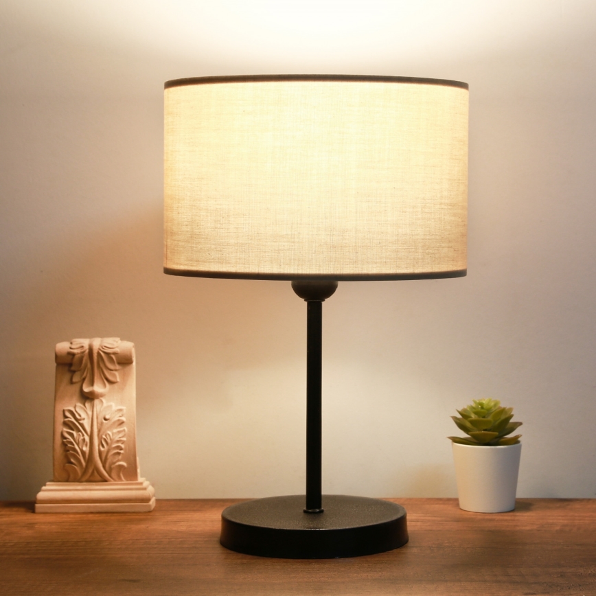 AYD Bordslampa 1xE27/40W/230V Beige/Trä