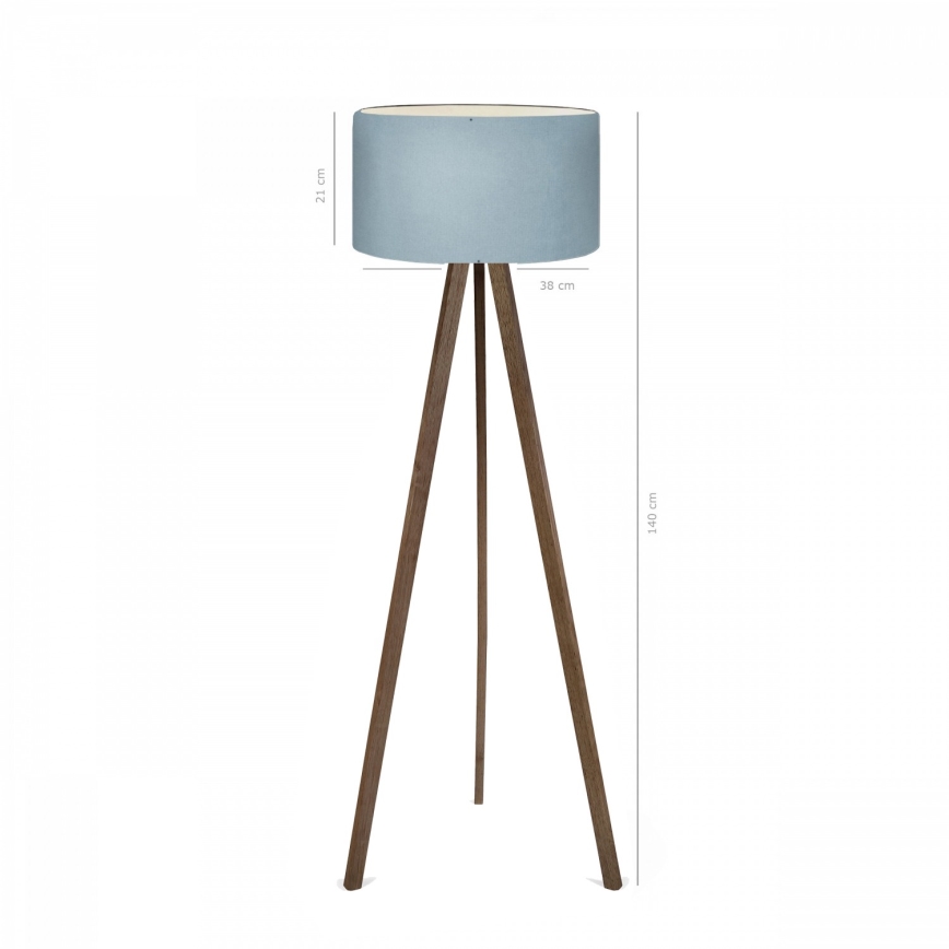 AYD Golvlampa 1xE27/40W/230V Brun/Blå