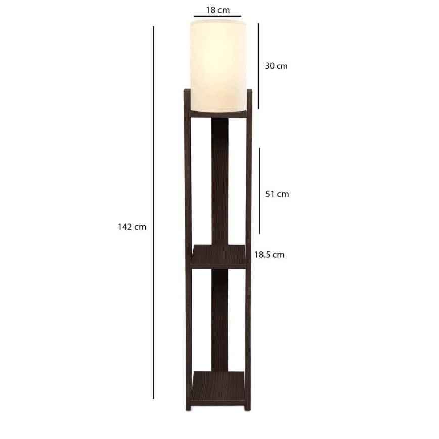 AYD Golvlampa 1xE27/40W/230V brun/kräm