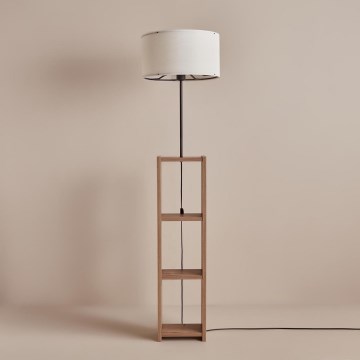 AYD golvlampa 1xE27/40W/230V brun/vit