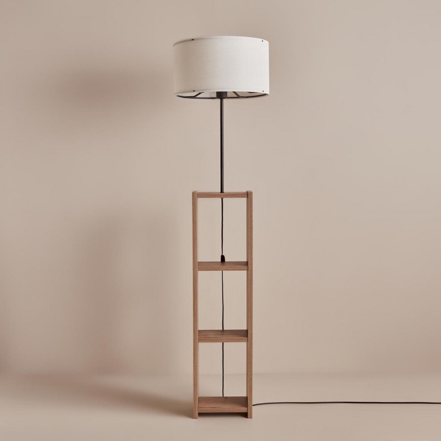 AYD golvlampa 1xE27/40W/230V brun/vit