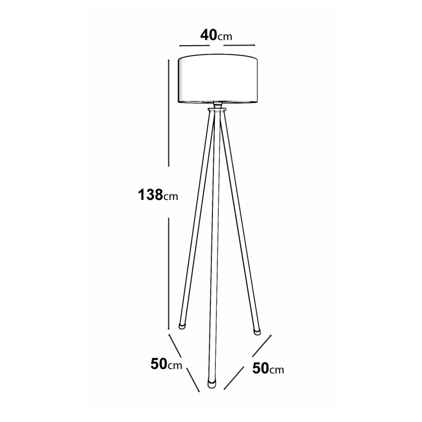 AYD golvlampa 1xE27/40W/230V svart/grå