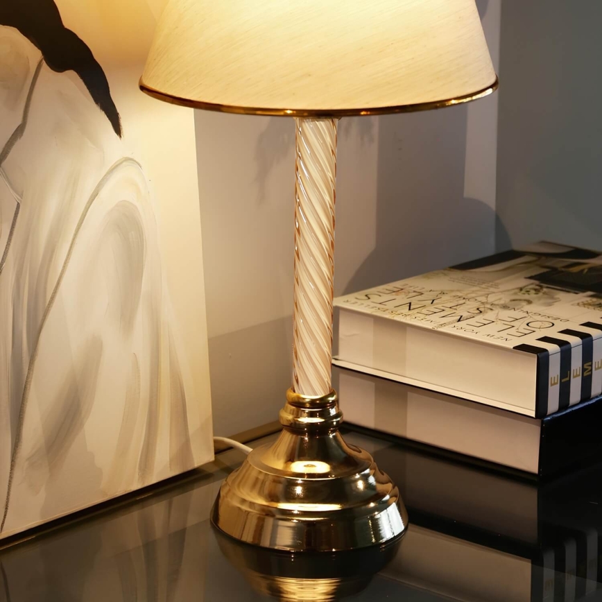 AYD skrivbordslampa 1xE27/40W/230V beige/guld