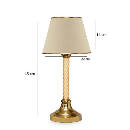 AYD skrivbordslampa 1xE27/40W/230V beige/guld