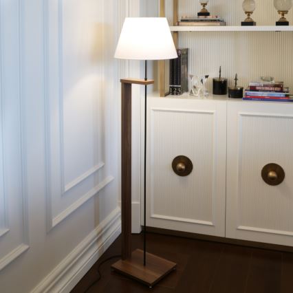 AYD Stående lampa 1xE27/40W/230V vit/brun