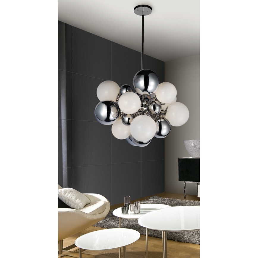 Azzardo AZ0110 - Hängande Ljuskrona NOBLE 10xG4/20W/230V