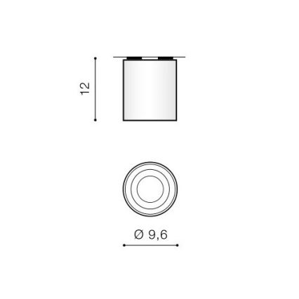 Azzardo AZ0858 - Takbelysning BROSE 1xGU10/50W/230V