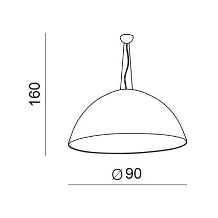 Azzardo AZ1402 - Ljuskrona med snöre MAGMA 4xE27/60W/230V