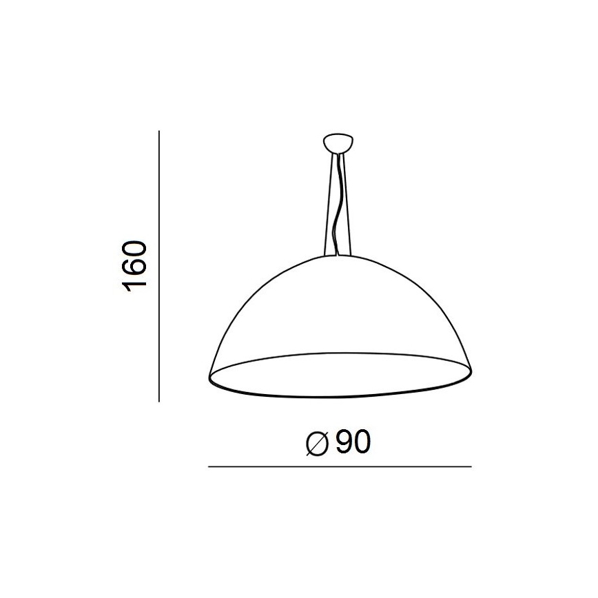Azzardo AZ1402 - Ljuskrona med snöre MAGMA 4xE27/60W/230V