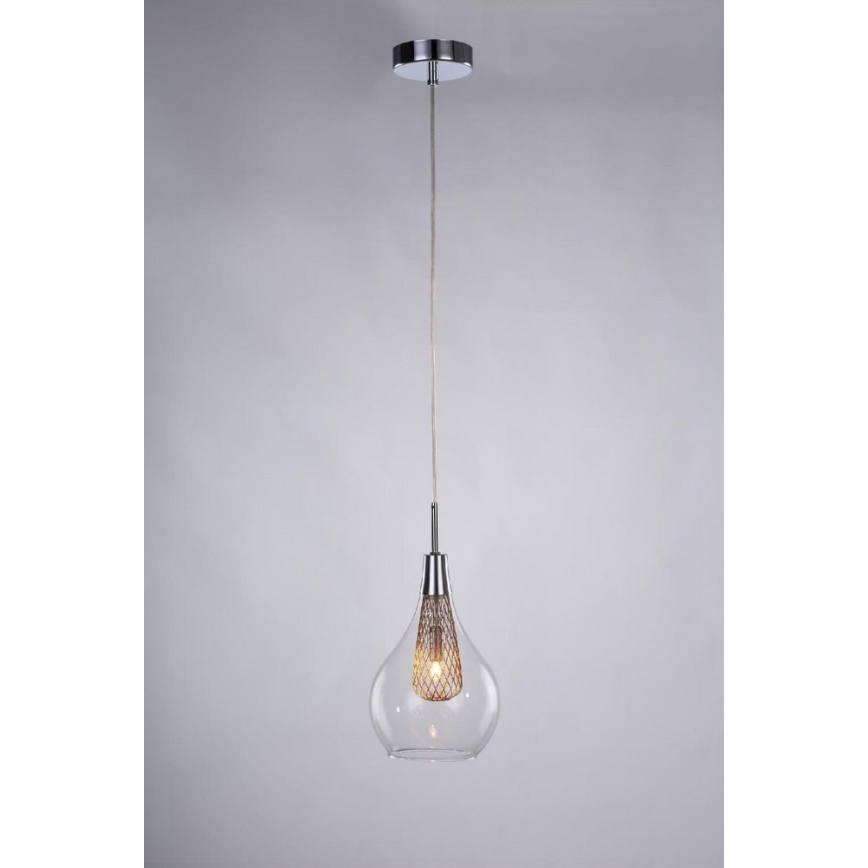 Azzardo AZ1687 - Ljuskrona med snöre ELEKTRA 1xG9/40W/230V