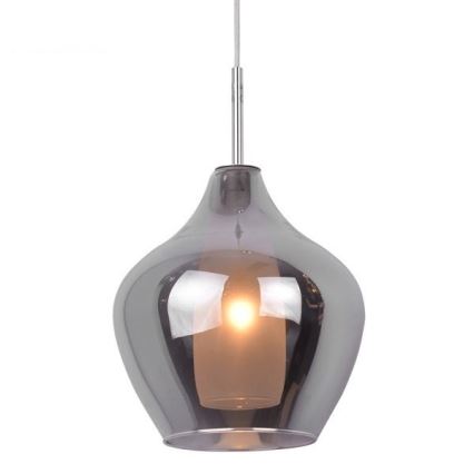 Azzardo AZ2148 - Ljuskrona med snöre AMBER MILANO 1xG9/40W/230V