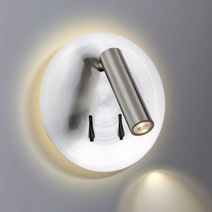 Azzardo AZ2424 - LED Väggspotlight FARO LED/6W+LED/3W/230V