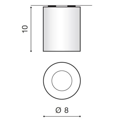 Azzardo AZ2558 - Utomhus Takbelysning ARO 1xGU10/50W/230V IP54