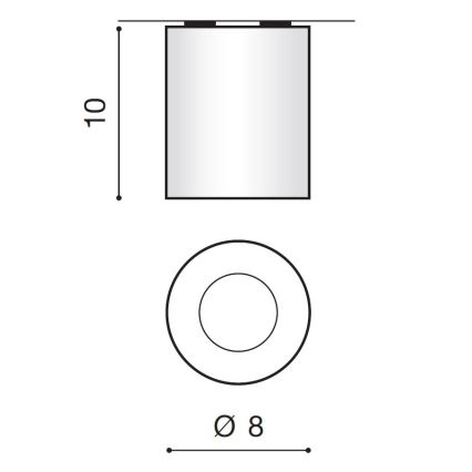 Azzardo AZ2559 - Utomhus Takbelysning ARO 1xGU10/50W/230V IP54